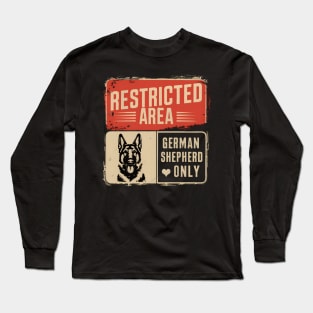 Funny Vintage German Shepherd Dog Dad Long Sleeve T-Shirt